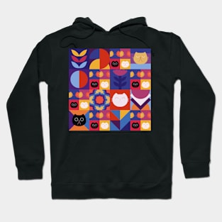 Cat Abstract Hoodie